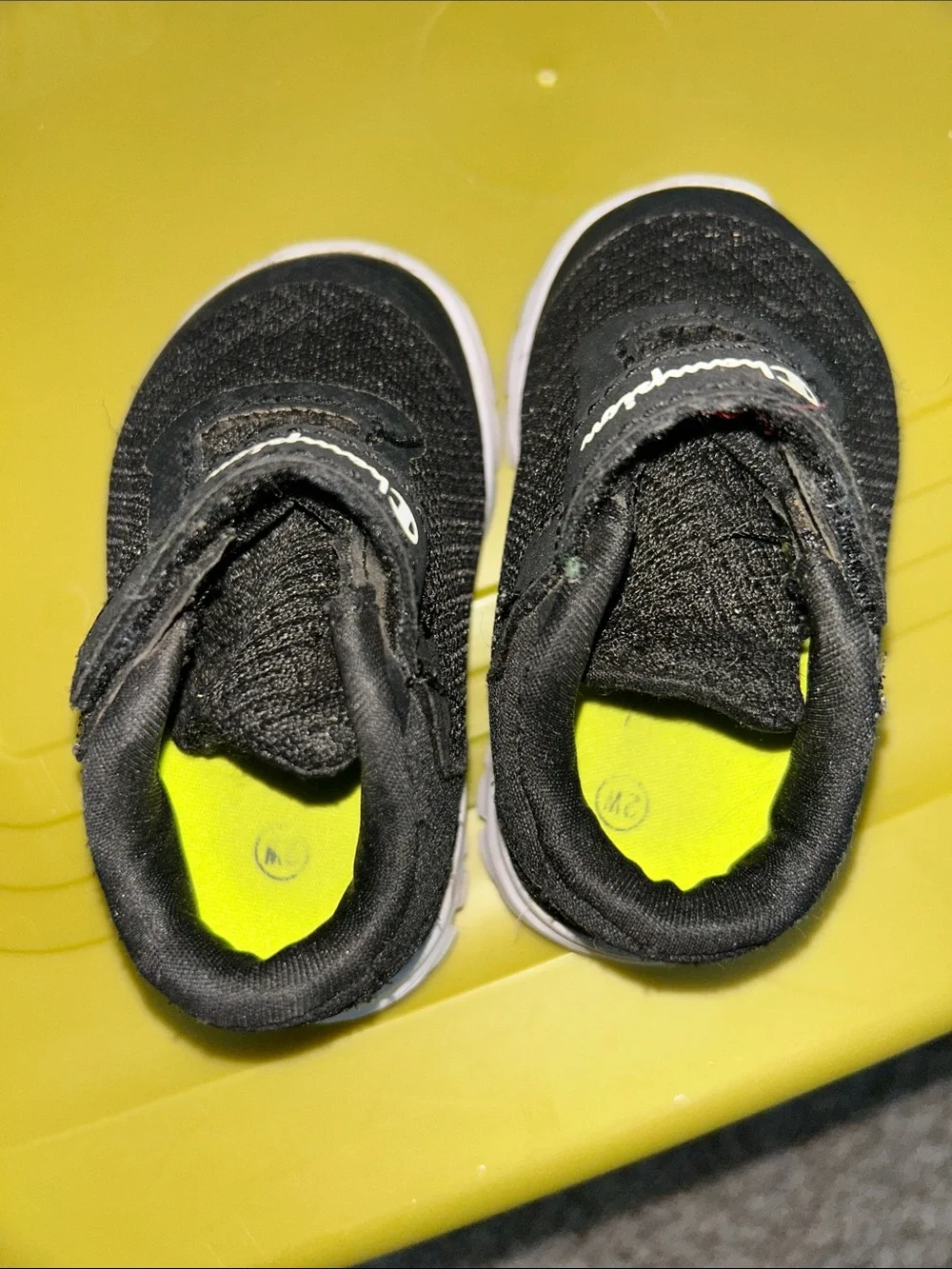Champion Black and White Baby Athletic Sneakers Size 2